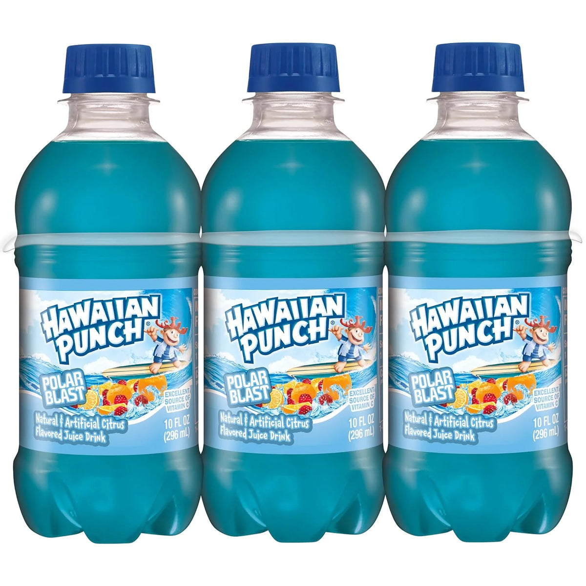Hawaiian Punch Polar Blast Juice, 10 Fluid Ounce, 6 Count Bottles G83240