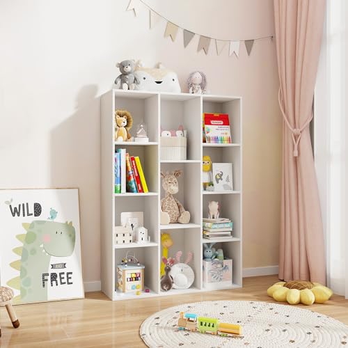 White 11 Cube Wooden Bookcase O842064
