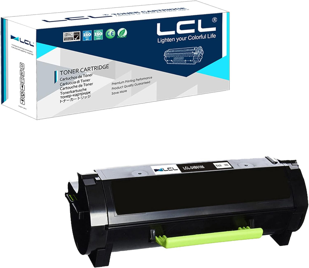 Compatible Toner Cartridge Replacement for Lexmark 24B6186 16000 Pages Black (1-Pack) Pack of 2 J923