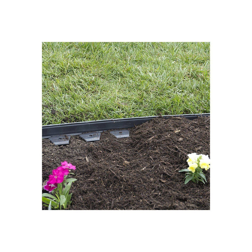 Plastic No-Dig Landscape Edging Kit, 100-Feet Q477