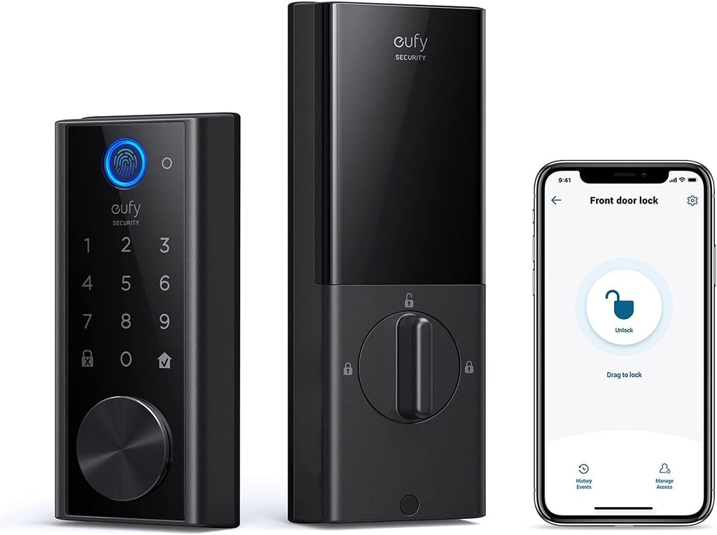 Smart Lock with Fingerprint Scanner and Touchscreen Keypad I72489