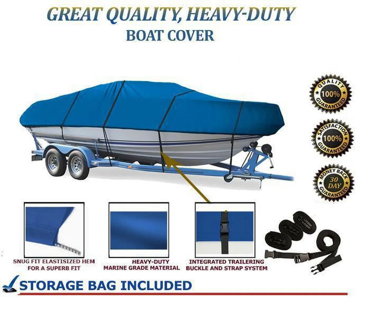 Boat Cover for Alumacraft V-16 Lunker W357