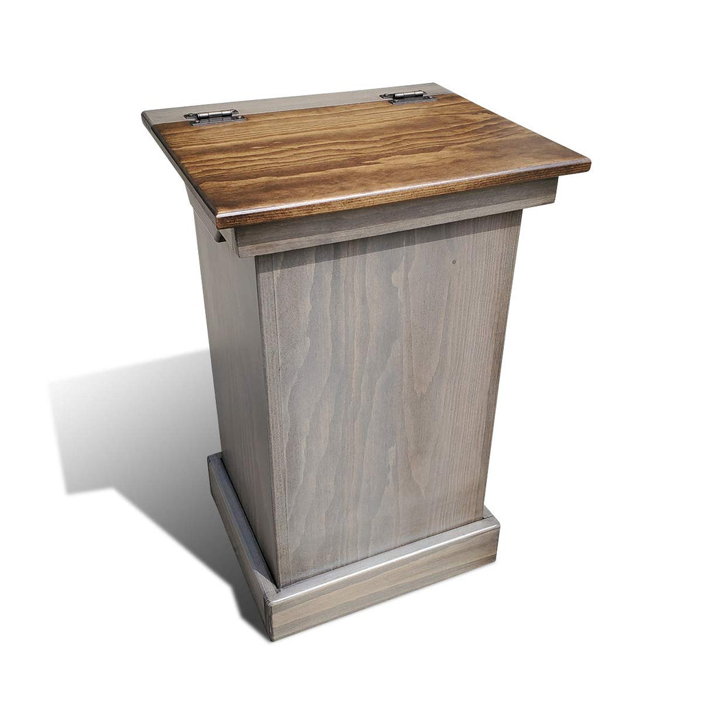 Lift Top Solid Wood Trash Can Cabinet K733043