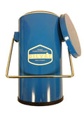 4.5Ltr Blue Enameled Cased Dewar Flask with Handle and Lid Y477726