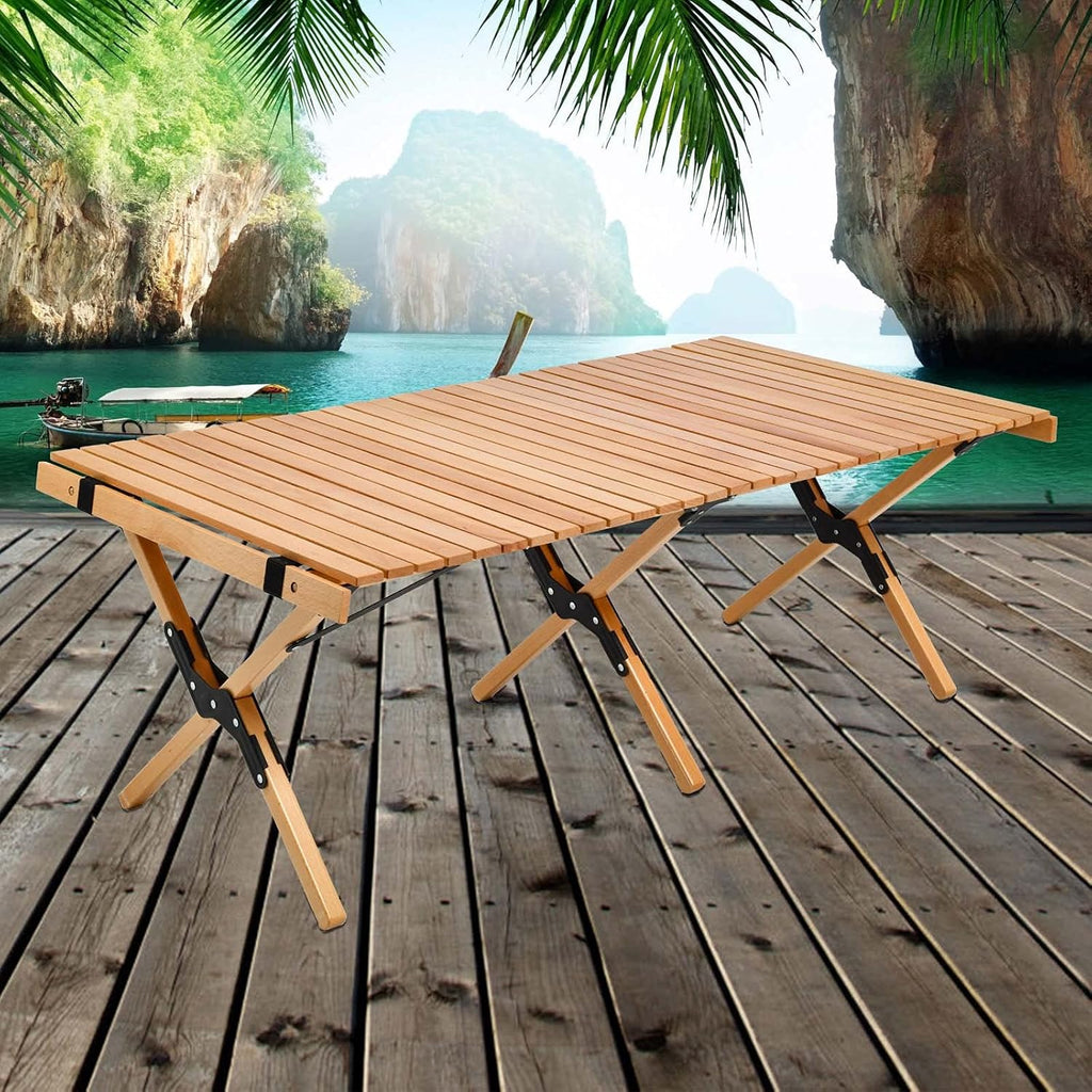 Low Folding Picnic Table with Carry Bag J867584