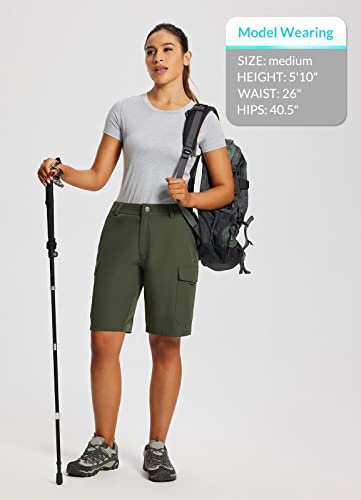 Women's 10" Quick Dry Cargo Shorts with Pockets UPF 50+ C76467