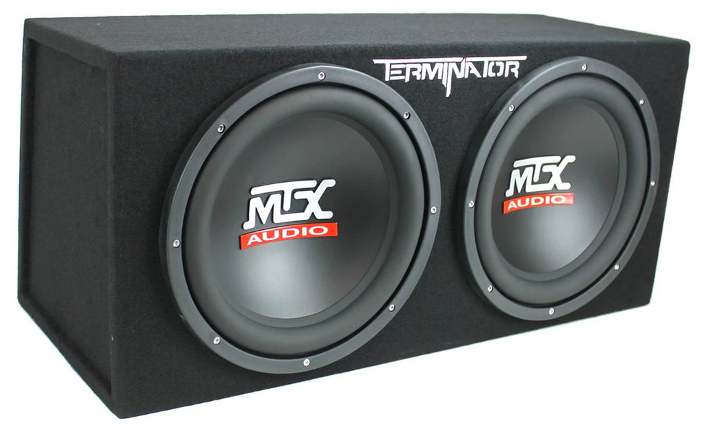 12 Dual Loaded Car Subwoofers + Box + Amp + Kit P5870