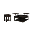 Dark Brown Lift Top Coffee Table & End Table Set J242061