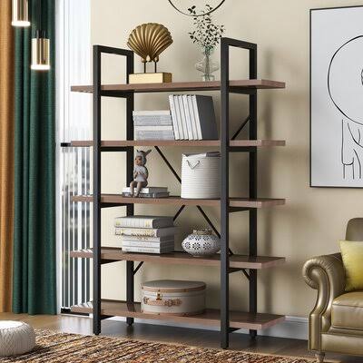 Steel Etagere Bookcase J3905