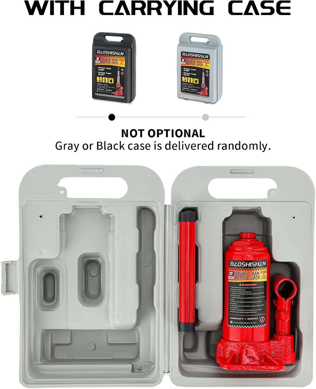 2 Ton Hydraulic Bottle Jack with Carrying Case V178064