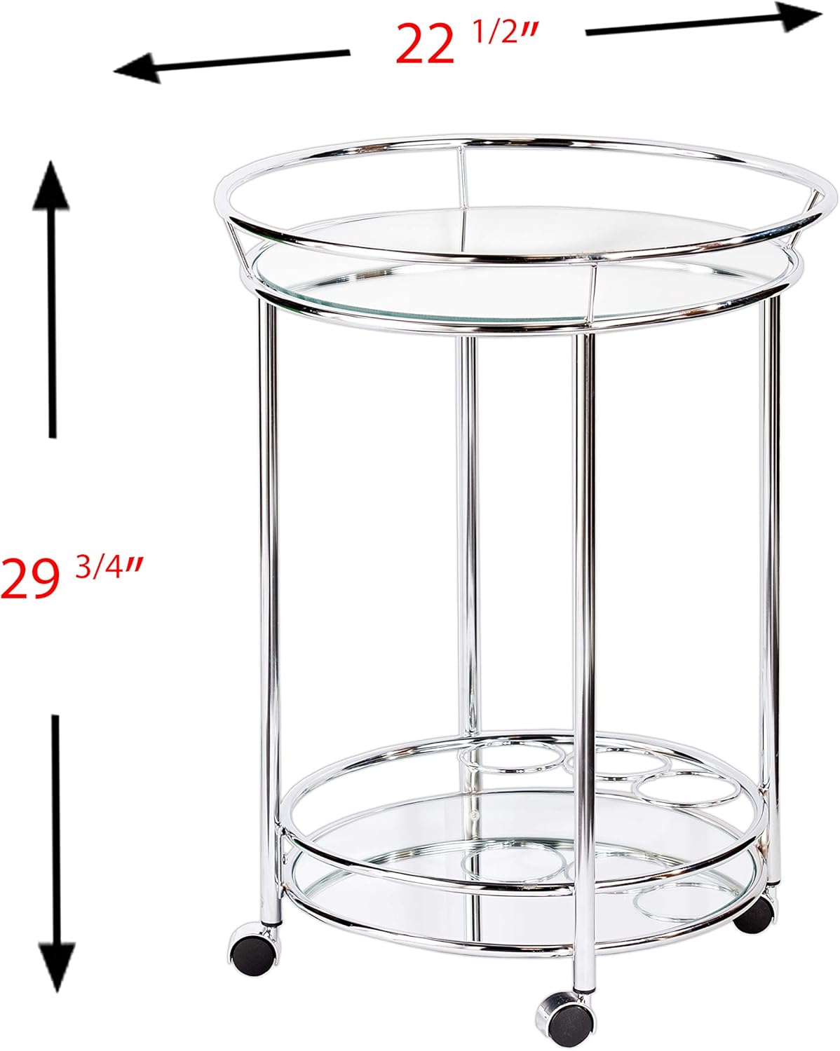 Chrome Bar Cart W714794
