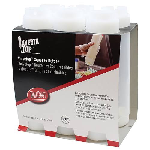 24 oz Squeeze Bottle, 63 mm Opening, Pack of 6 U9215