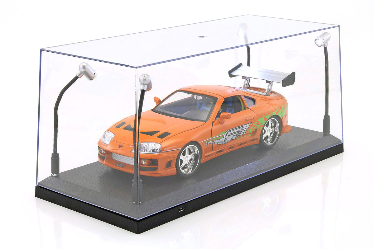 Display Case 1/18th LED Black D968