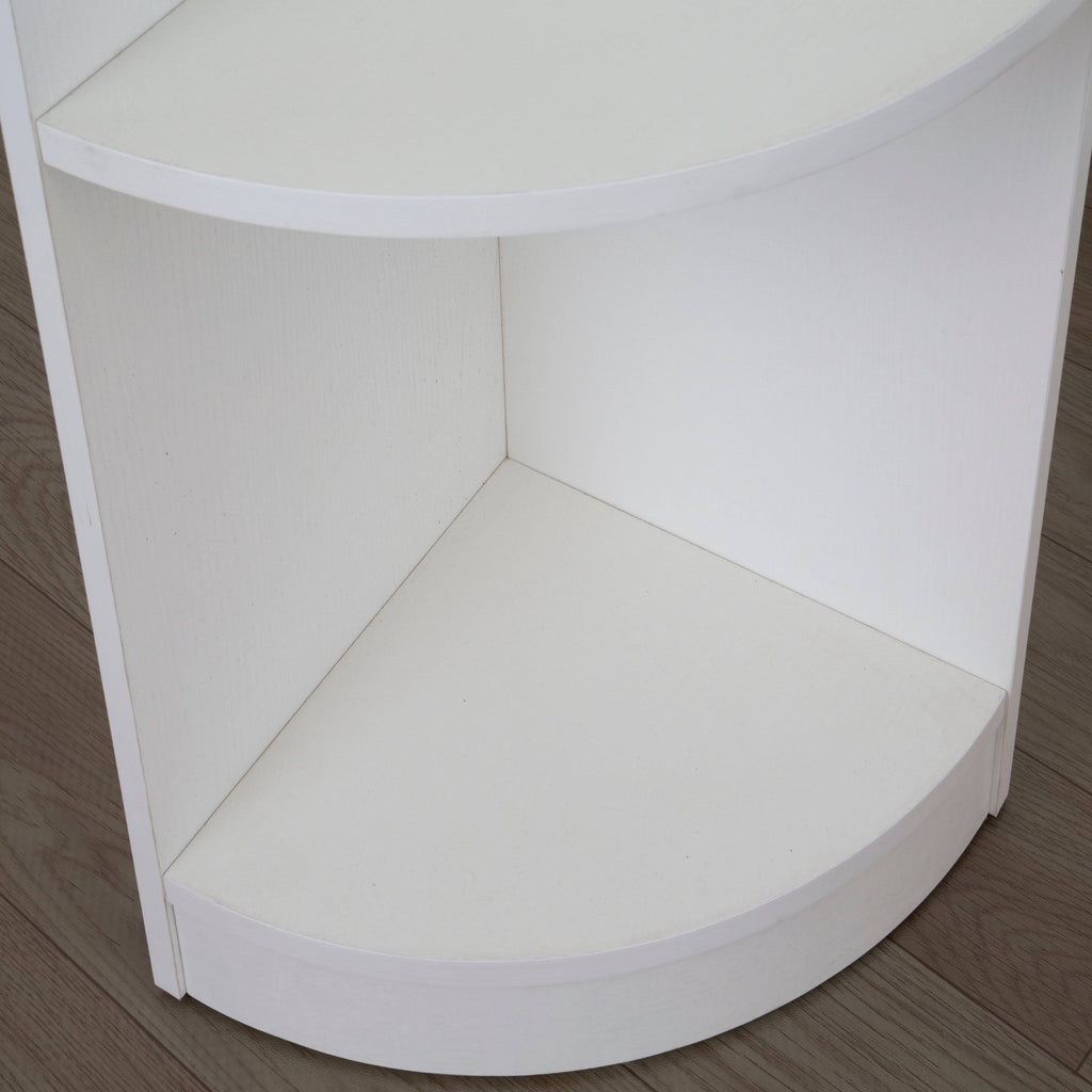 5 Tier Corner Wooden Bookcase Shelving Unit E76658