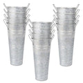 Silver Metal Flower Vase Set of 8 S777202