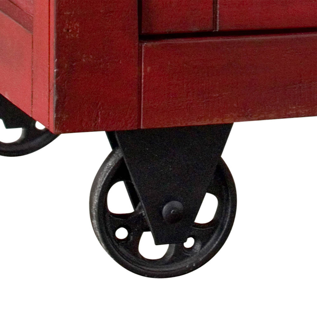 Red 2-Door Accent Chest Z613