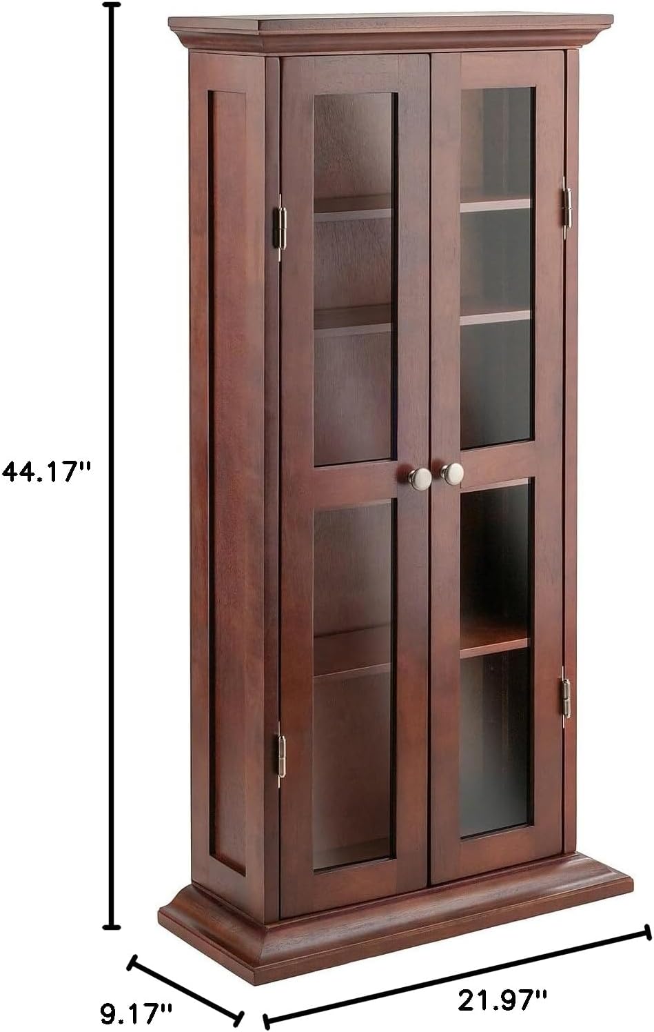 Antique Walnut Wood DVD/CD Cabinet P1667