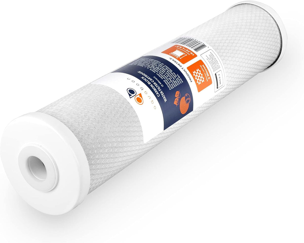 20” x 4.5” 3-Stage Whole House Water Filter System with Bracket, Sediment And Carbon 5 Micron U9609