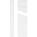Smooth PVC Pilaster with Decorative Capital and Base (Pair) A58828