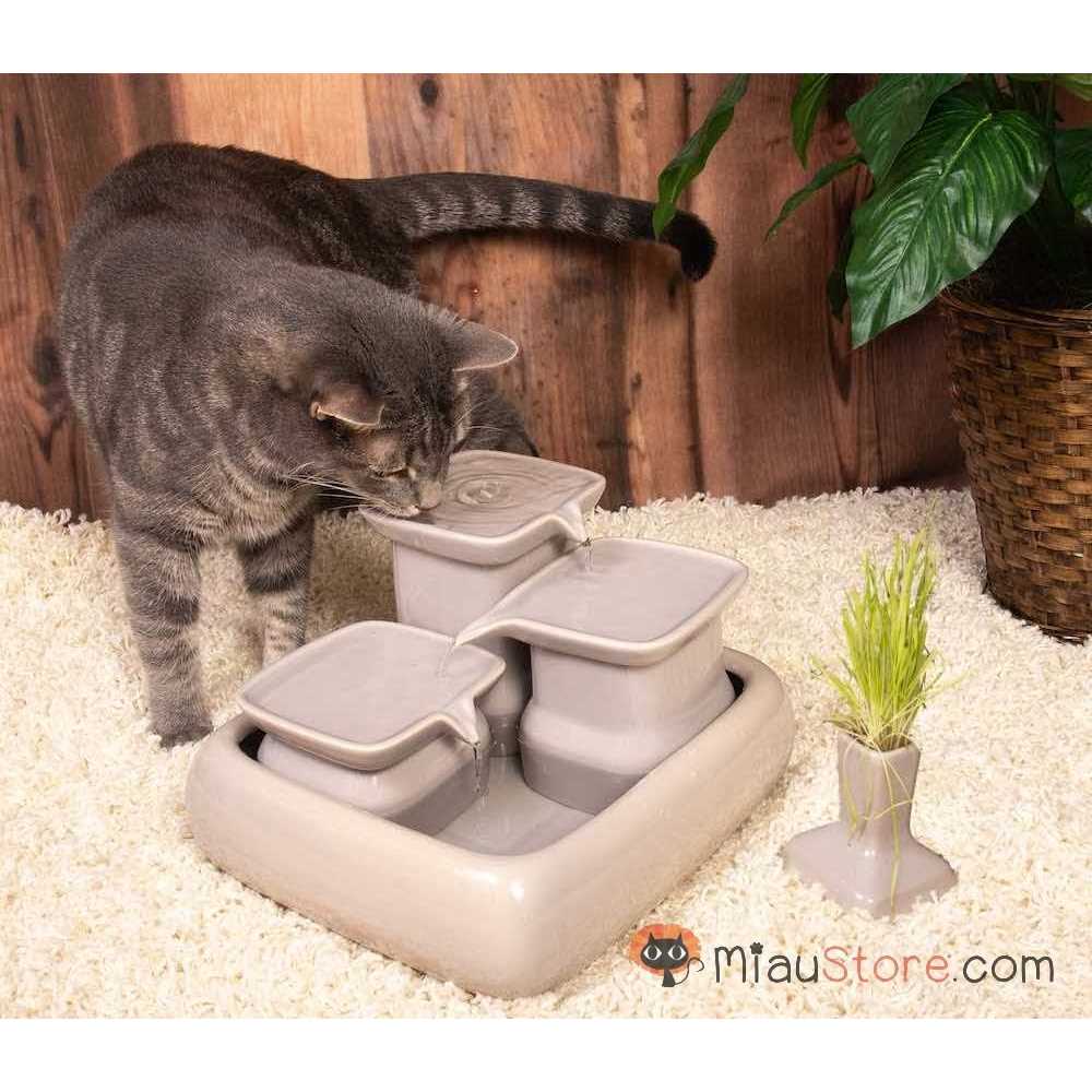 Ceramic Cat Water Fountain I600
