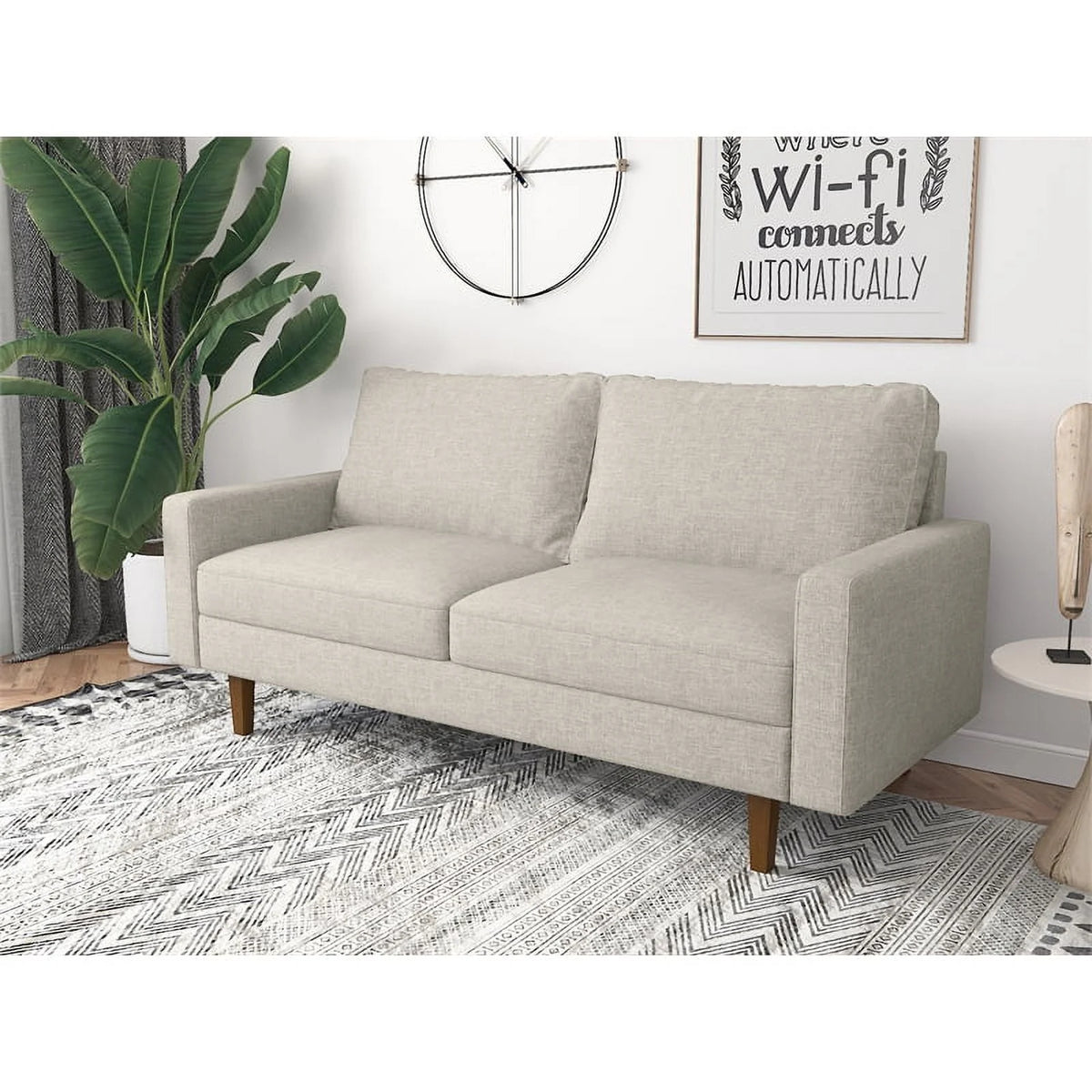 Beige Linen Sofa G1615