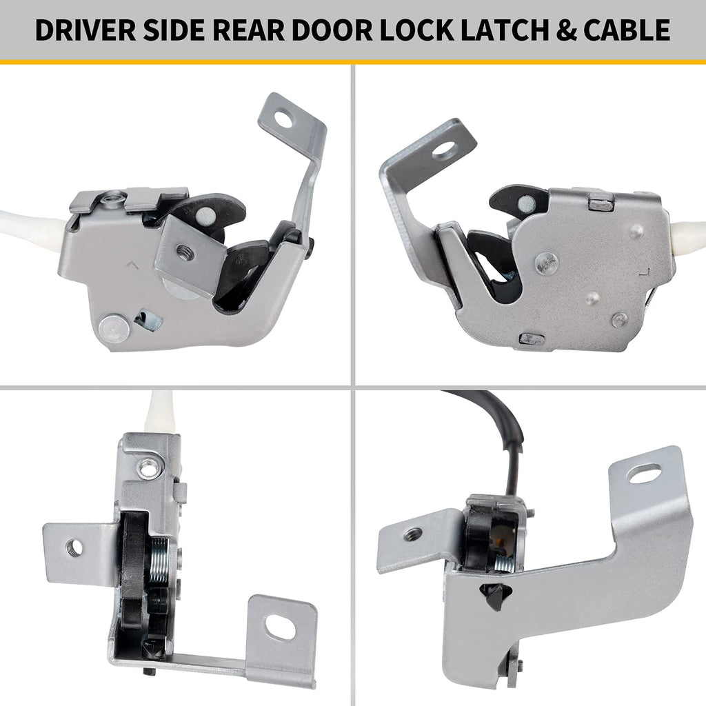 Left Driver Side Upper and Lower Locking Latches Assembly Pack of 2 J115538