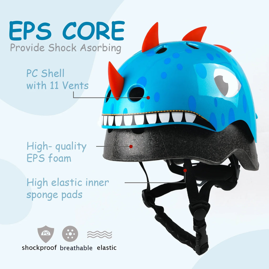 Blue Small Adjustable Kids Bike Helmet T14683