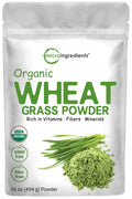 Organic Wheat Grass Powder 16 Ounce Vegan D6708