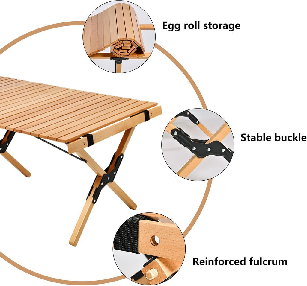 Low Folding Picnic Table with Carry Bag J867584