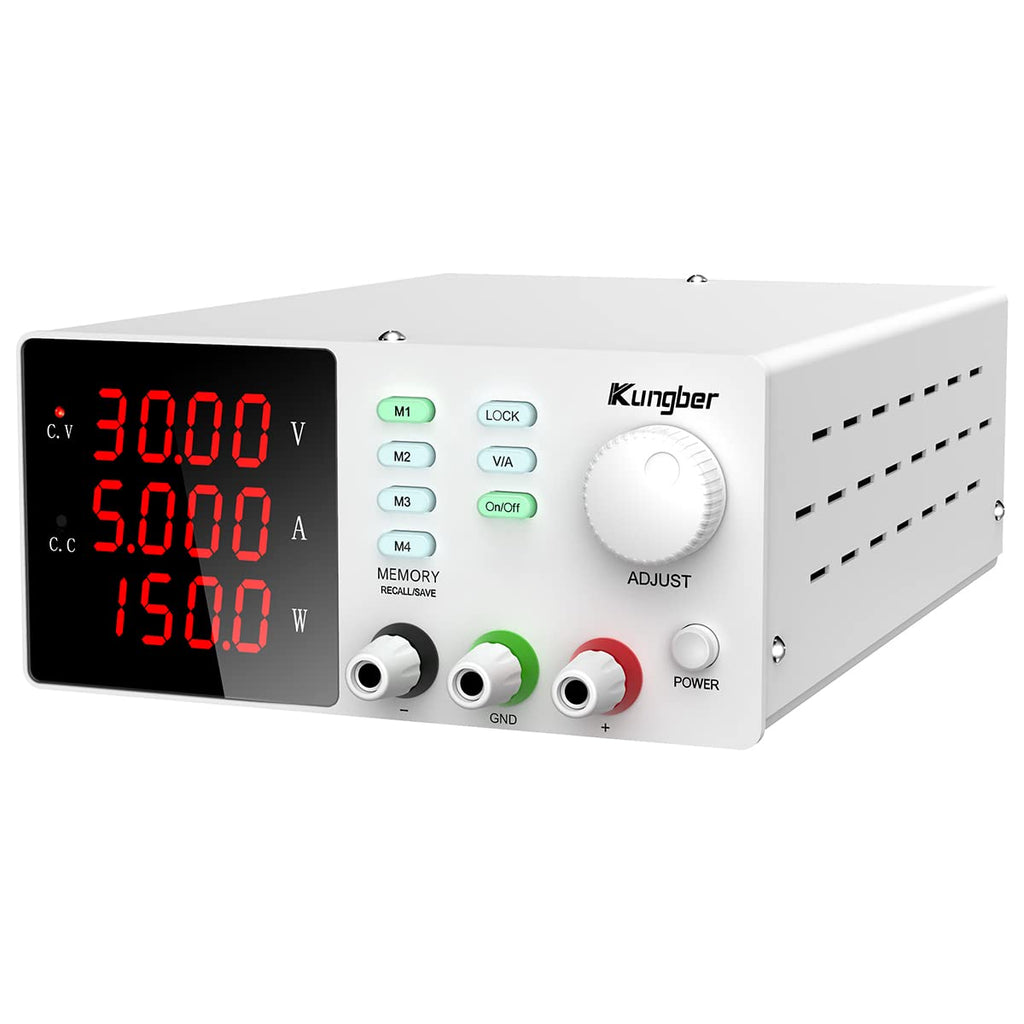 30V 5A Adjustable Switching Regulated DC Bench Power Supply R663612