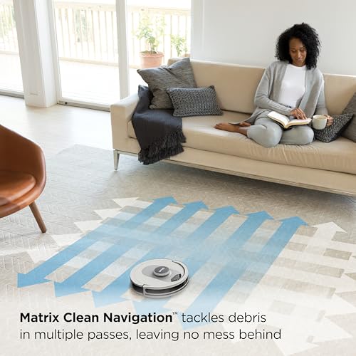 Voice Control Robot Vacuum with Home Mapping, Self-Empty Base, Cool Grey K37301