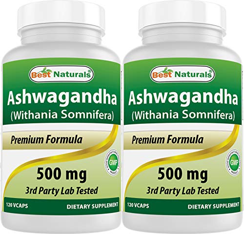 Ashwagandha Extract 500 Mg 120 Capsules Pack of 2 J9423