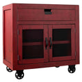 Red 2-Door Accent Chest Z613