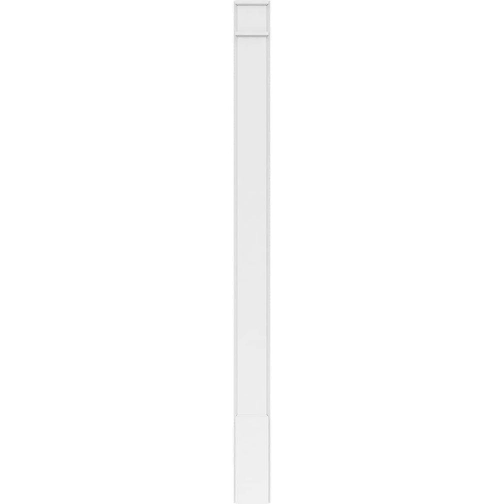 Smooth PVC Pilaster with Decorative Capital and Base (Pair) A58828