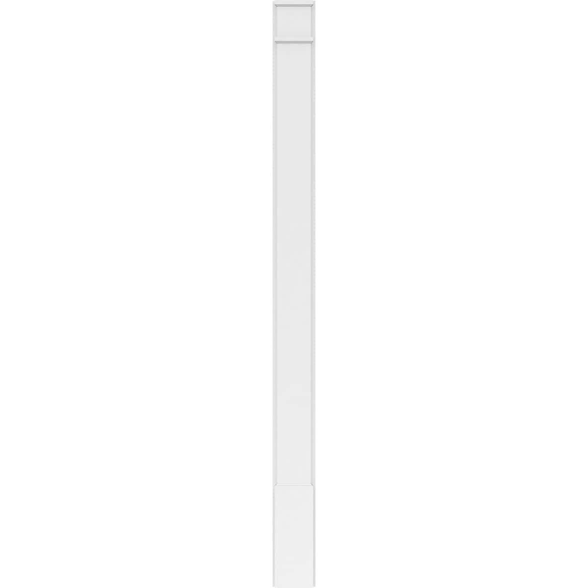 Smooth PVC Pilaster with Decorative Capital and Base (Pair) A58828