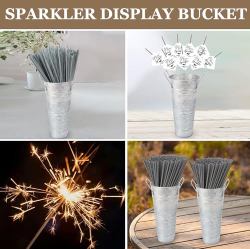 Silver Metal Flower Vase Set of 8 S777202