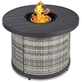 32in Round Gas Fire Pit Table C304584