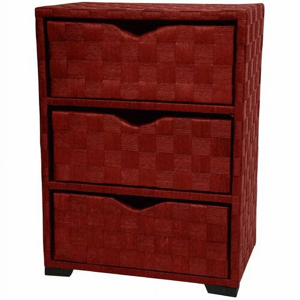 Natural Fiber 3 Drawer Chest of Drawers K317232