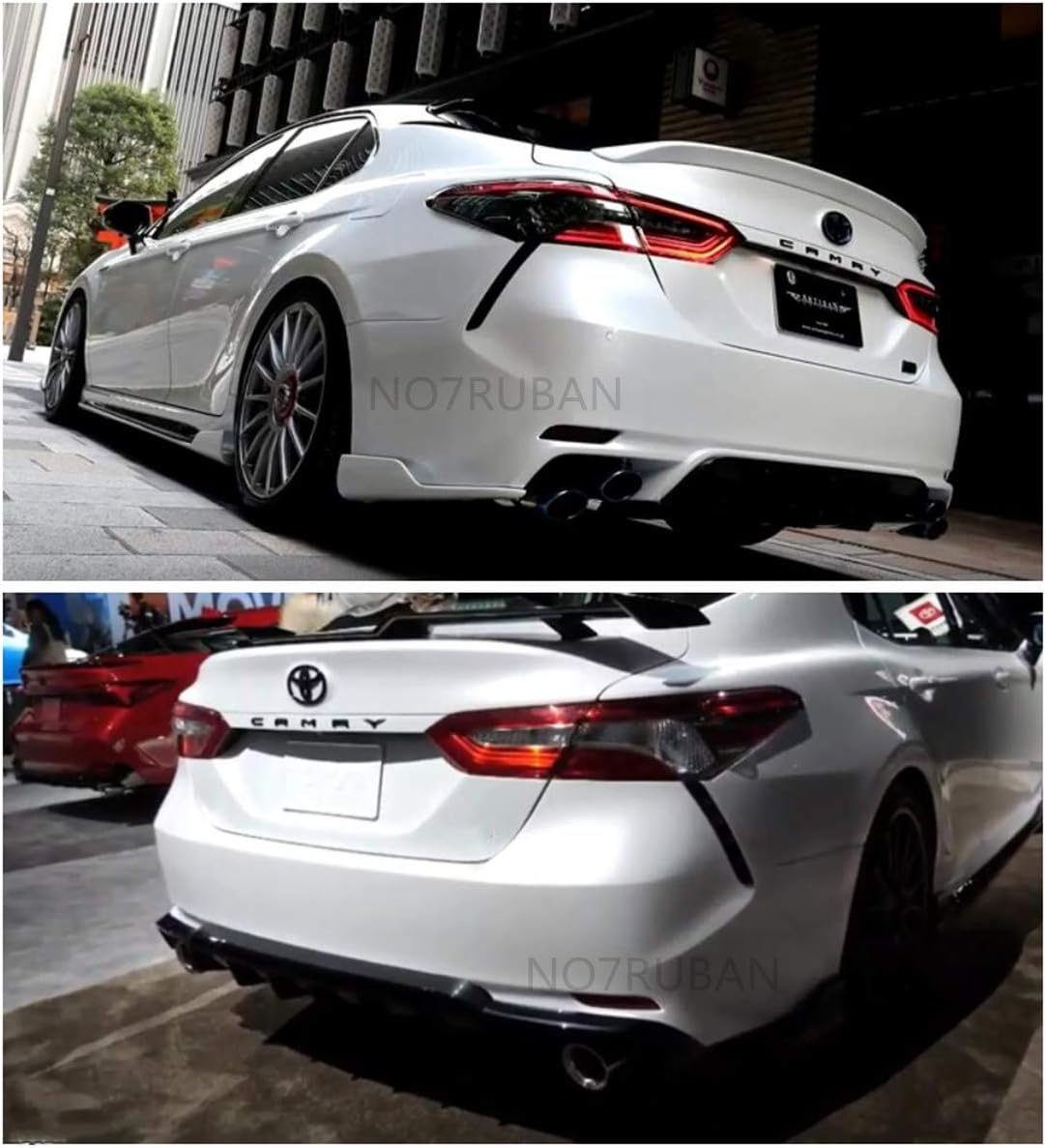 Glossy Black Rear Lip Bumper Diffuser Splitter Spoiler J433355