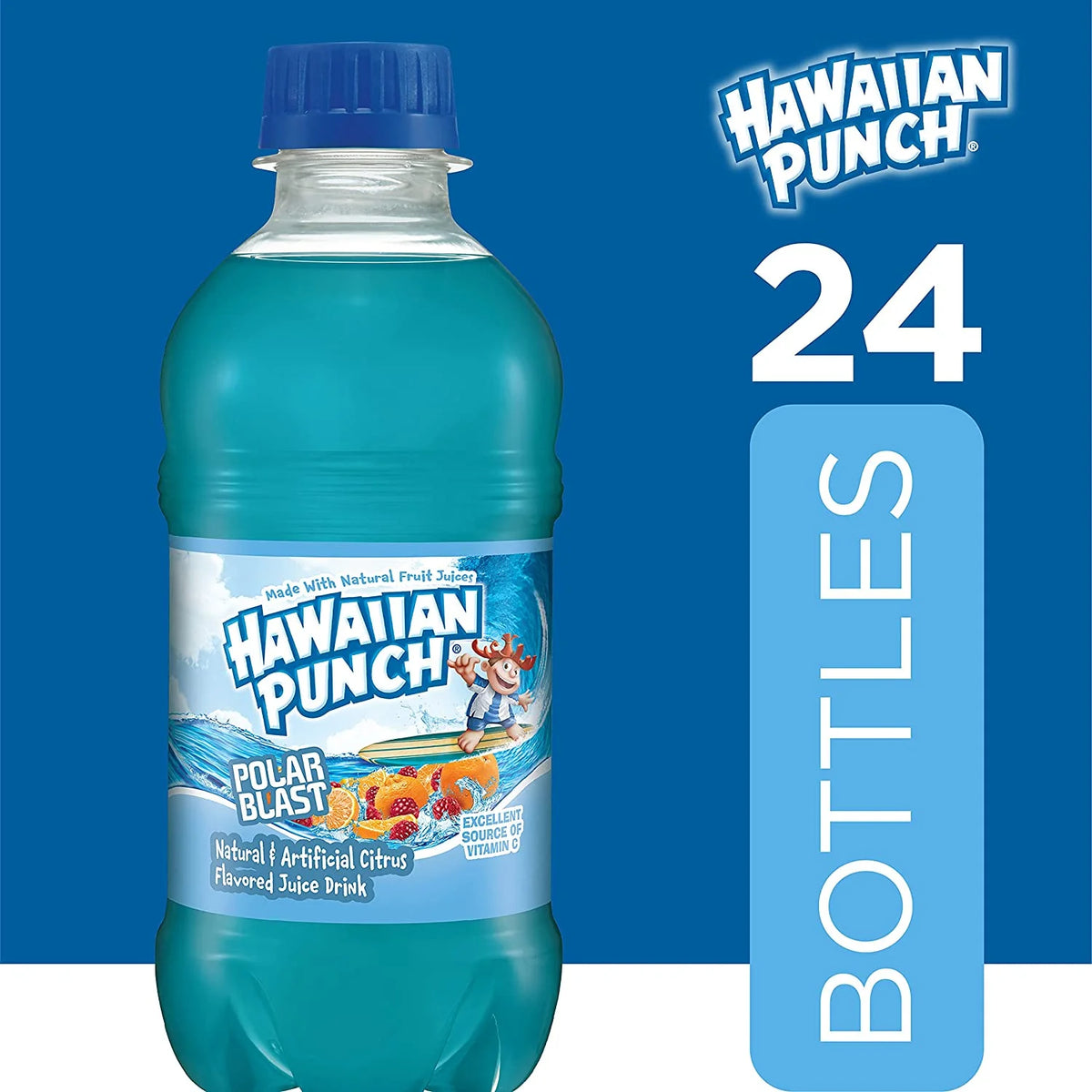 Hawaiian Punch Polar Blast Juice, 10 Fluid Ounce, 6 Count Bottles G83240
