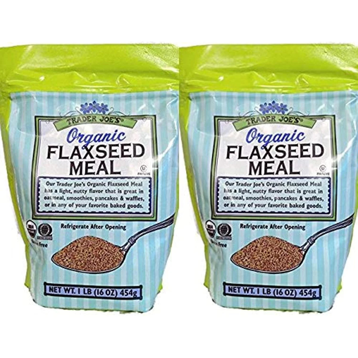 2-Pack Organic Flaxseed Meal 1Lb (16 Oz) A515322