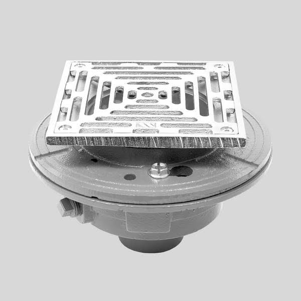 Cast Iron Floor Drain with Nickel Bronze Top N3429