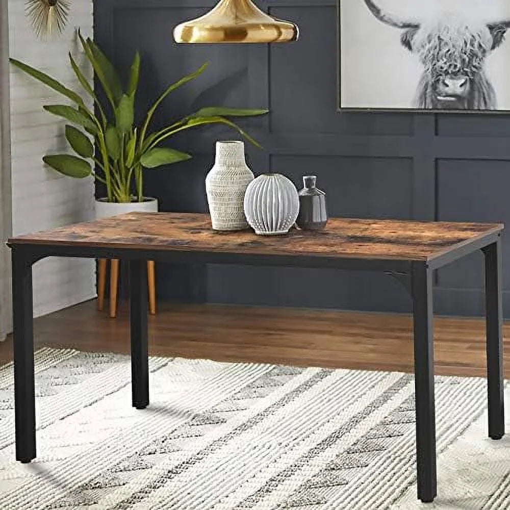 47" Industrial Dining Table with Adjustable Foot K5299