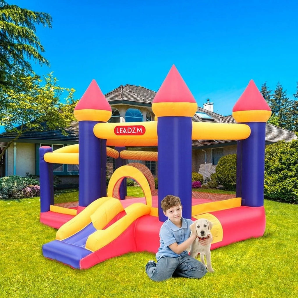 Inflatable Bounce House Slide with Blower O587