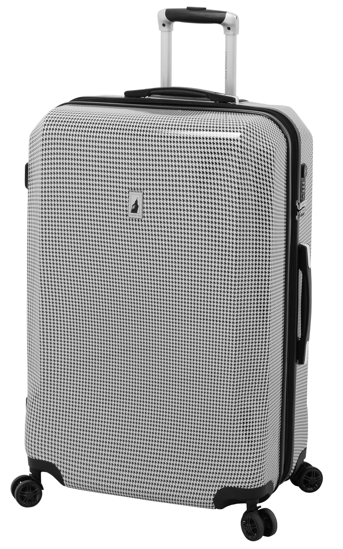 Black White Houndstooth Expandable Hardside Spinner N34238