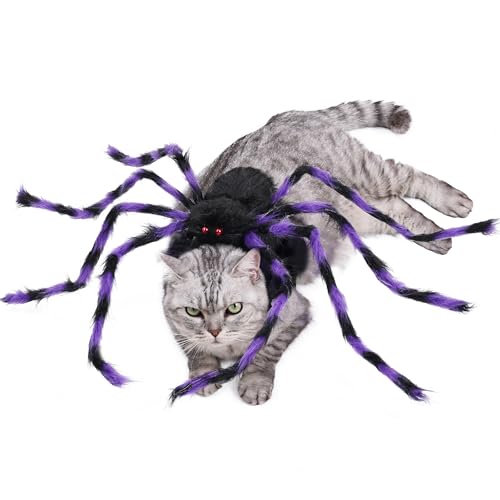 Furry Purple and Black 8 Legs Dog Cat Costume O33788