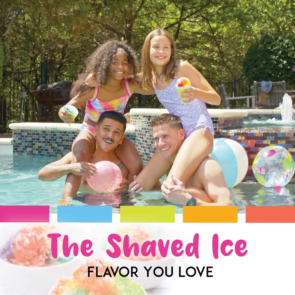 6 Flavor Shaved Ice Syrup Fun Pack with Accessories D45984