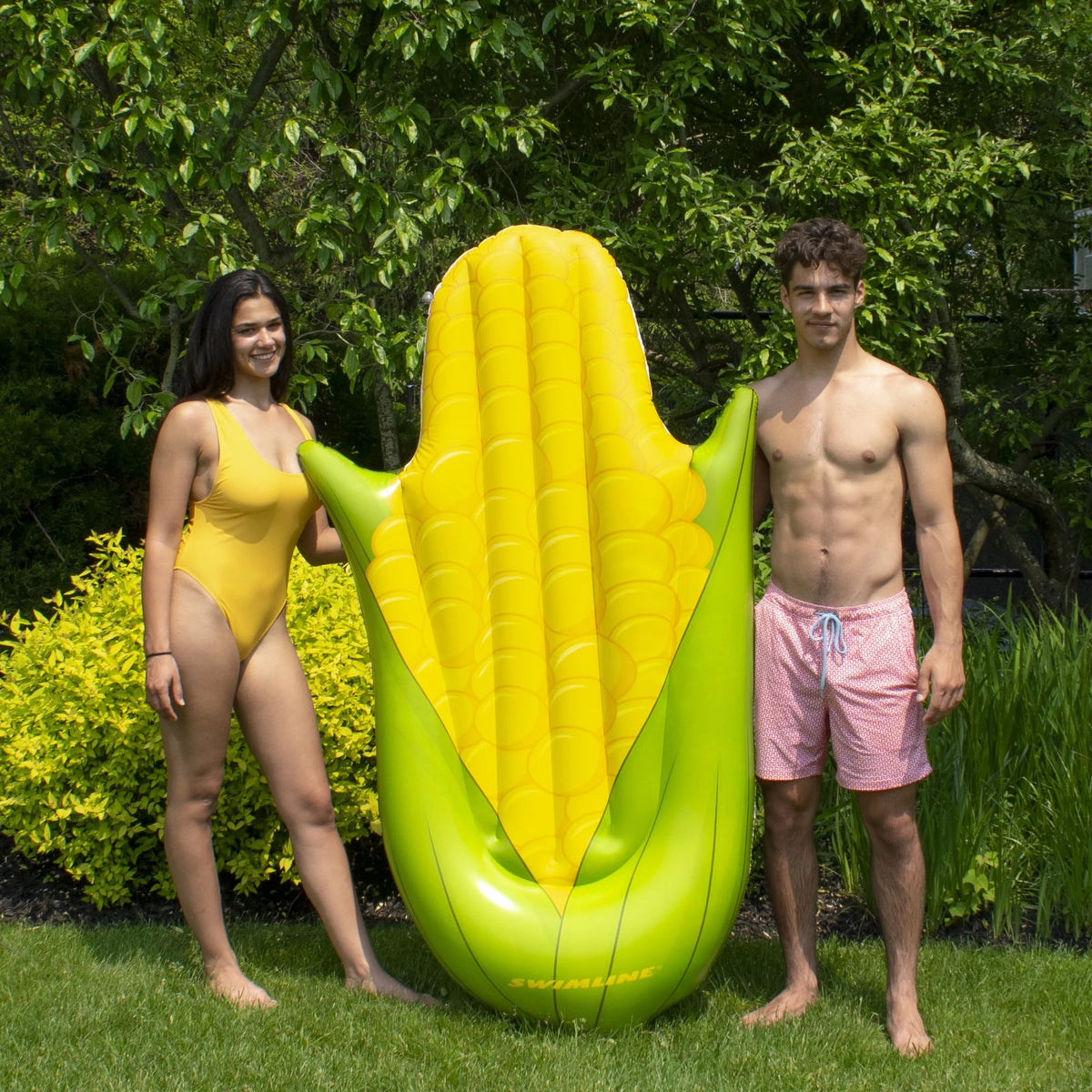 Green and Yellow Corn on the Cob Swimming Pool Float C139
