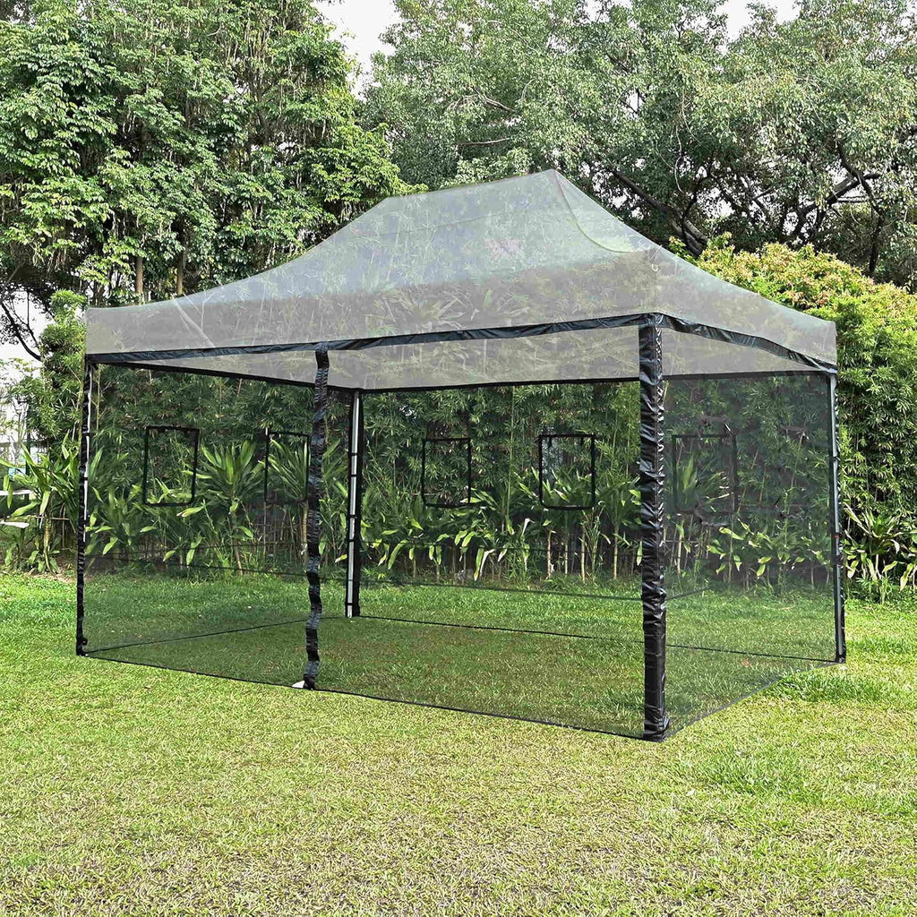 10 ft Canopy Tent Mesh Side Wall with Window (Pack of 4) M2172