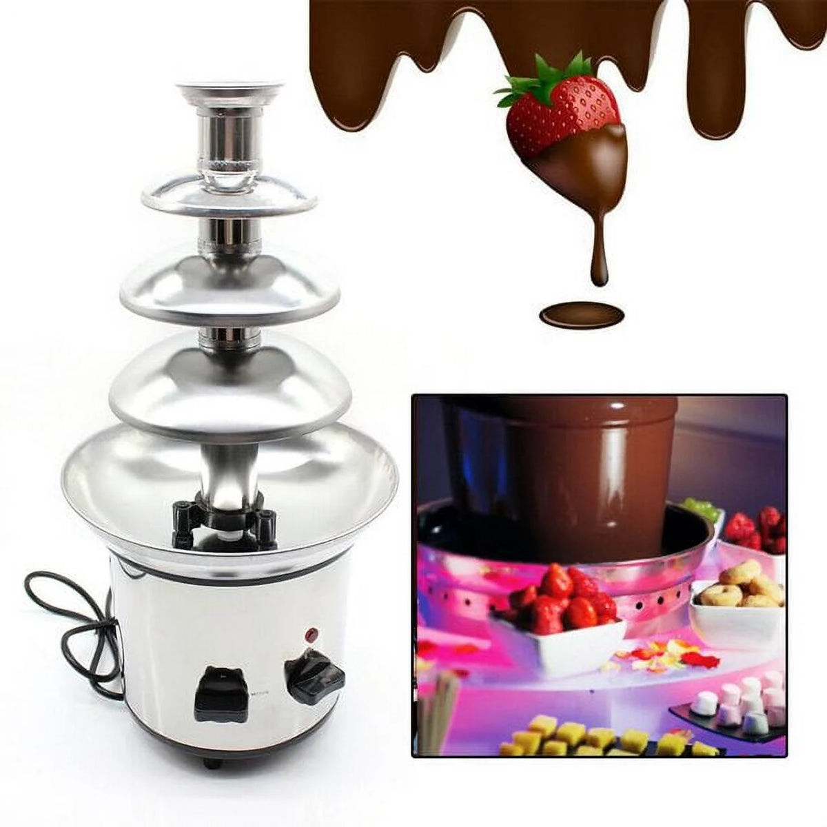 Stainless Steel Chocolate Fondue Fountain L824078